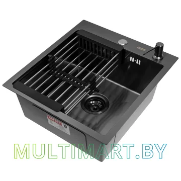 Кухонная мойка ARFEKA ECO AR 450x500+CL AR+DS AR BLACK